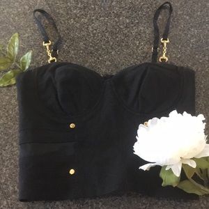Bebe black bustier